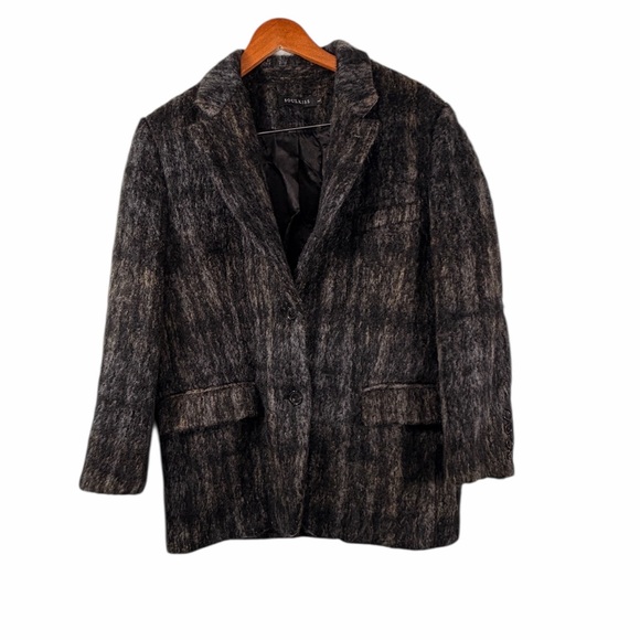 Soulkiss Mohair Blend Wool Coat Jacket Womens Size Large - Picture 6 of 12